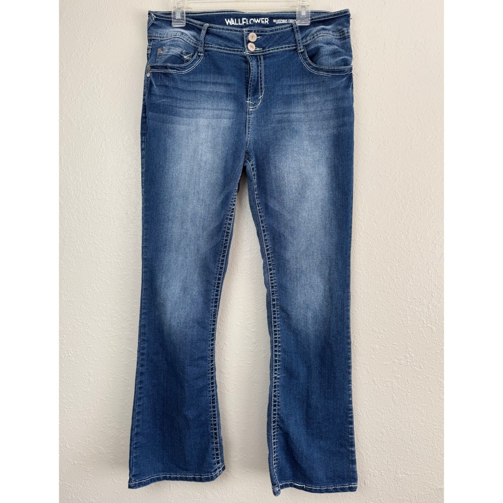 WallFlower Luscious Curvy Fit Bootcut Jeans Blue 17 REG WBM09485B
